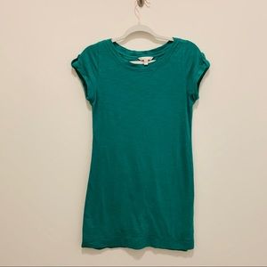 Banana Republic Teal/Green Short Sleeved Dress